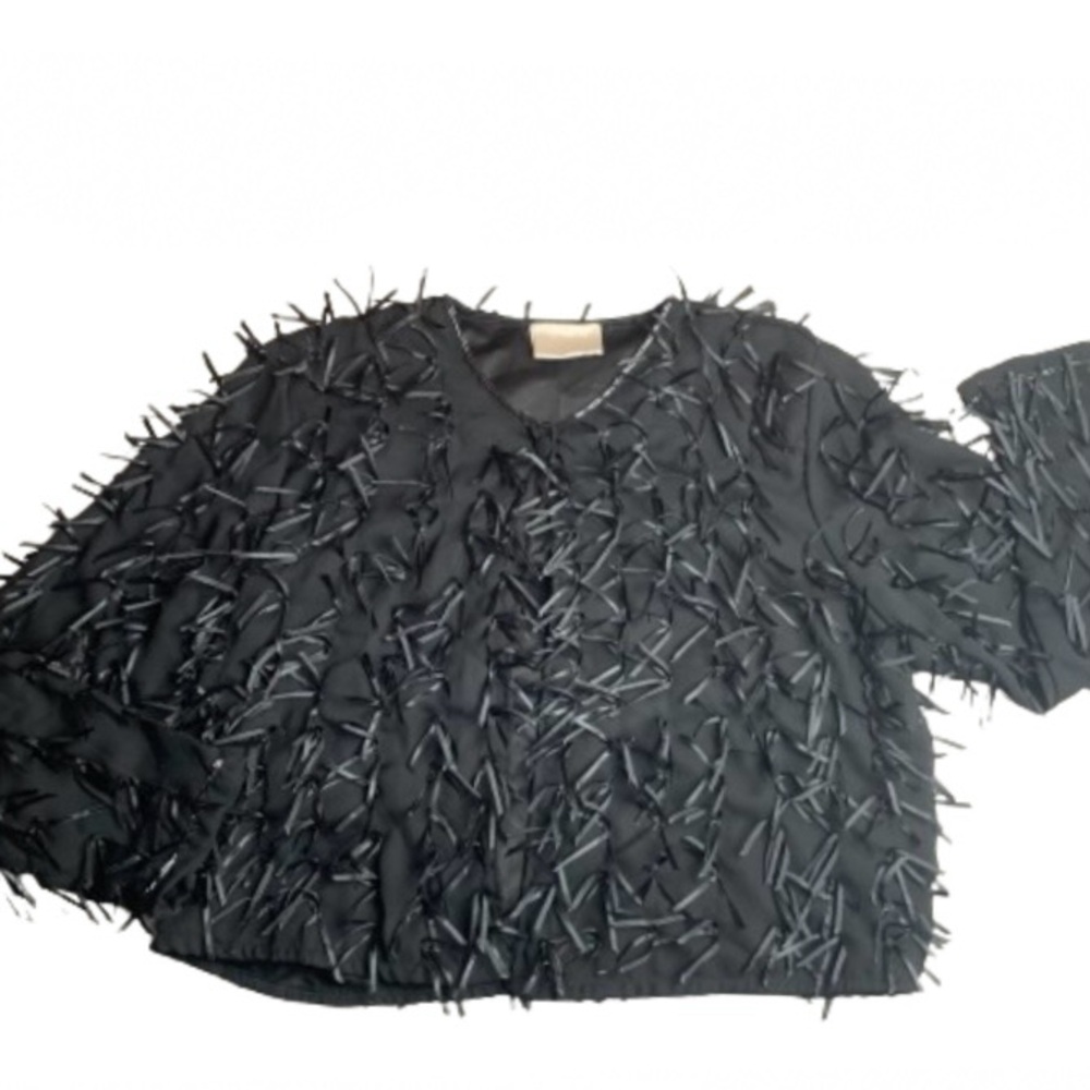 Nativewear Designs Jacket NEW NWOT S Black Ribbons